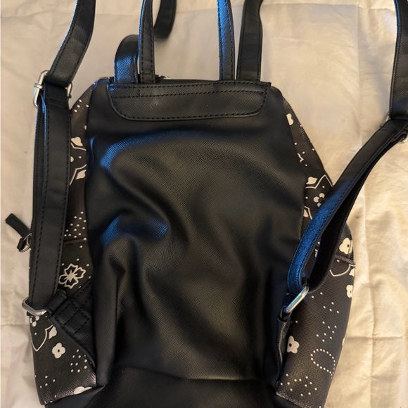 Black Floral Mini Backpack - Picture 4 of 7